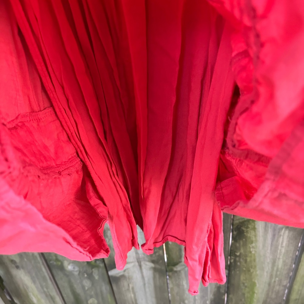 Anthropologie Akemi + Kin Josephine Coral Embroidered Lace Trim Dress - Picture 6 of 11